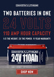 DL 24V 110AH DEEP CYCLE LIFEPO4 SINGLE BATTERY